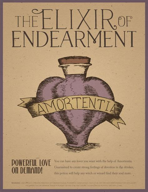 Amortentia love potion Vintage Harry Potter illustration Drawing & Illustration Art ...