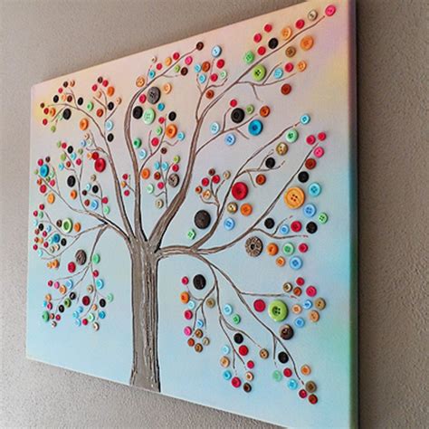 Creative Button Tree Wall Art: 5 Fun Steps – Craft projects for every fan!