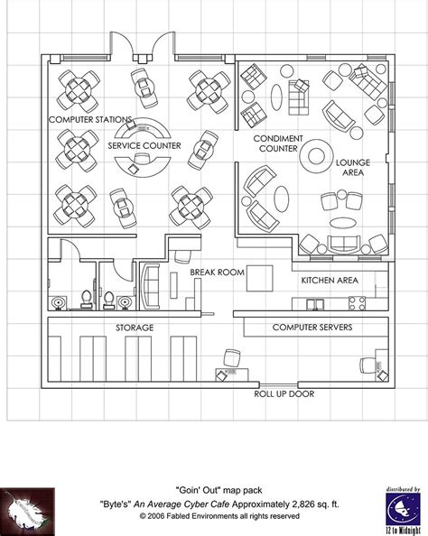 Modern floorplans cyber cafe fabled environments modern floorplans drivethrurpg com – Artofit