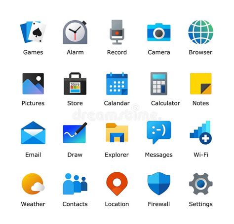 Windows 11 Icons Pack. Microsoft Inspired Desktop Icon. Computer UI Customization. Folder ...