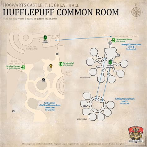 Hufflepuff Common Room Map Hogwarts Legacy