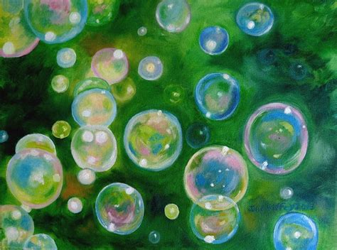 The title of this painting is "Blowing Bubbles". It was sent to us by ...