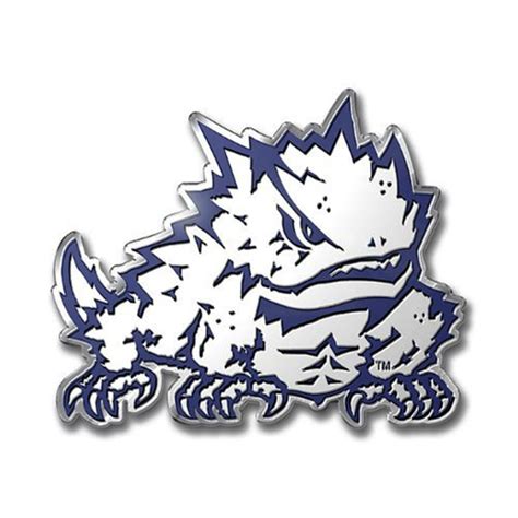 TCU Horned Frogs CE3 MASCOT Metal Color Auto Emblem Texas Christian ...