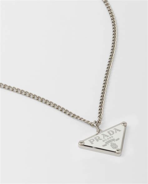 White Prada Symbole necklace | Prada