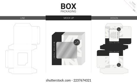 Box Packaging Mockup Die Cut Template Stock Vector (Royalty Free ...