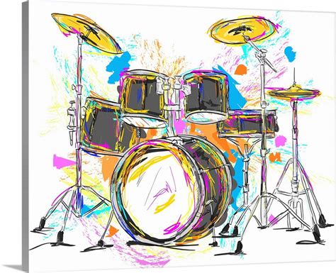 Drum Painting Wall Art, Canvas Prints, Framed Prints, Wall Peels ...