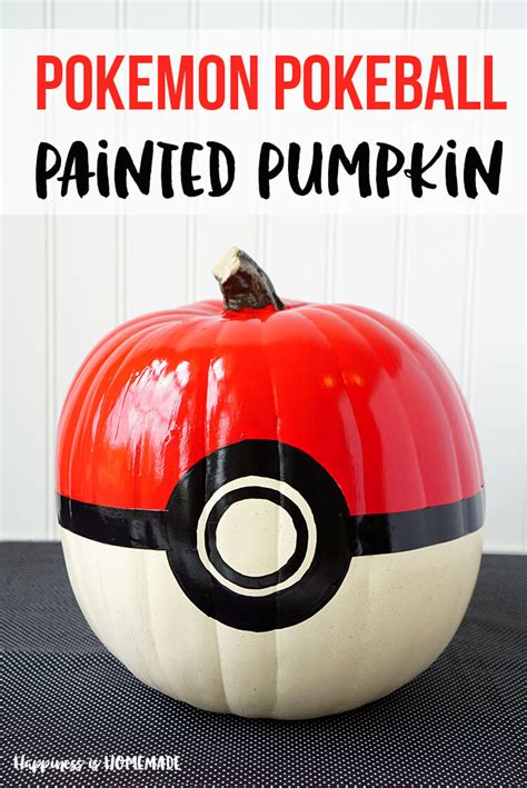 Pokemon Pumpkins: Pikachu + Pokeball - Happiness is Homemade