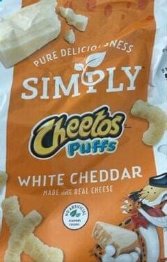 Cheetos White Cheddar Puffs Cheetos Simply White Cheddar Puffs Cheese ...