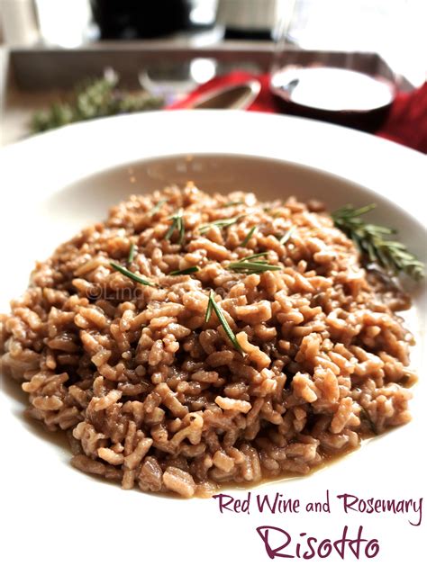 Red Wine Rosemary Risotto - LindySez Recipe