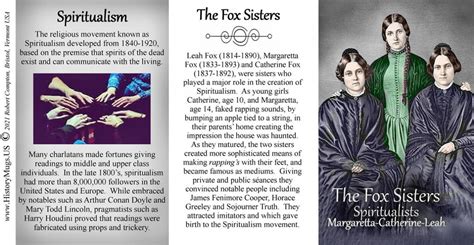 Fox Sisters - at Spiritualism - HistoryMugs.us