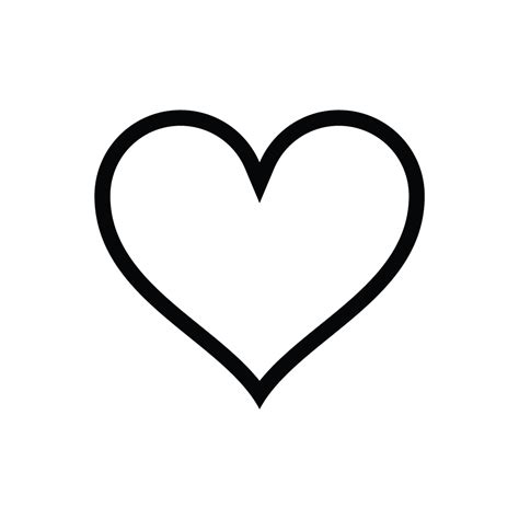 Outline Heart Symbol - ClipArt Best