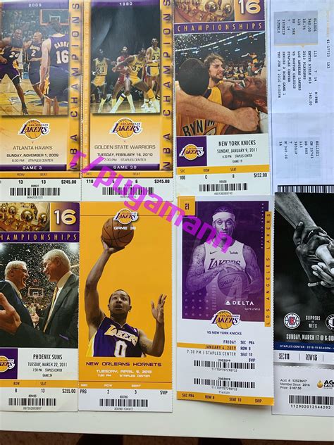 Lakers Ticket Stubs (partial collection) : r/lakers