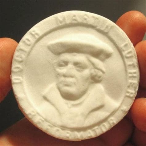Martin Luther Small Round Springerle Cookie Mold - Ad Crucem
