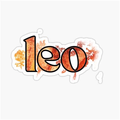 "leo fire sign sticker" Sticker for Sale by nerfie | Redbubble