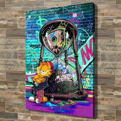 Time Is Money Modern Day Canvas Wall Art – REBHORN DESIGN