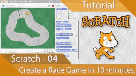 Scratch - Tutorial 04 - Create a Race Game in Ten Minutes - YouTube