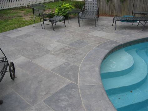 Stamped Concrete Decking | Concrete Patio Designs