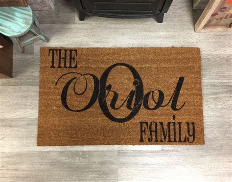 Personalized Door Mat | Personalized door mats, Current hair styles ...