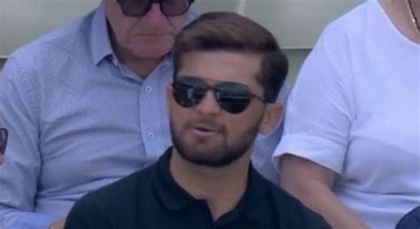 [Picture] Shaheen Afridi attends Day 4 of the Ashes opener