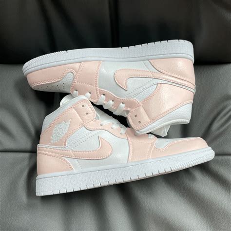 Custom Nike Air Jordan 1 Mid Peach – insdrip