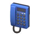Wall-mounted phone - Blue | Animal Crossing (ACNH) | Nookea