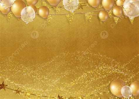 Snowflake Flash Gold Light Effect Birthday Celebration Background ...