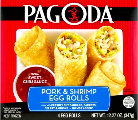 PAGODA Pork & Shrimp Egg Rolls, 4 ct / 3.07 oz - Ralphs