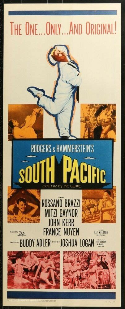 South Pacific (1958) insert movie poster - R1964 musical Rogers & Hammerstein | South pacific ...