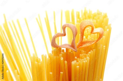 heart shaped pasta Stock Photo | Adobe Stock