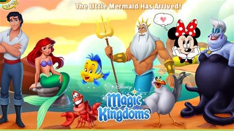 ALL THE LITTLE MERMAID CHARACTERS in Disney Magic Kingdoms - YouTube