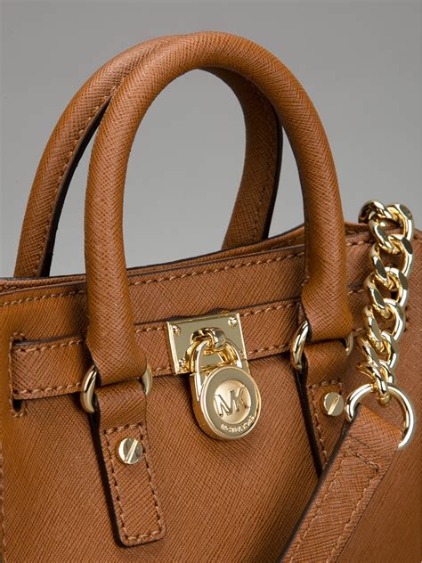 MICHAEL Michael Kors Hamilton Shoulder Bag in Brown - Lyst