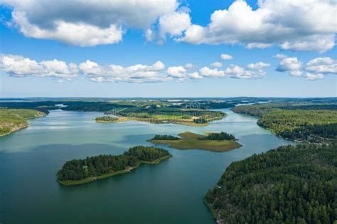 Aerial View of Aland Islands at Summer Time. Finland. the Archipelago. Photo Made by Drone from ...