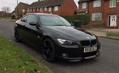 Black BMW 320i coupe manual petrol leather seats reg 2008 109K 20 ...