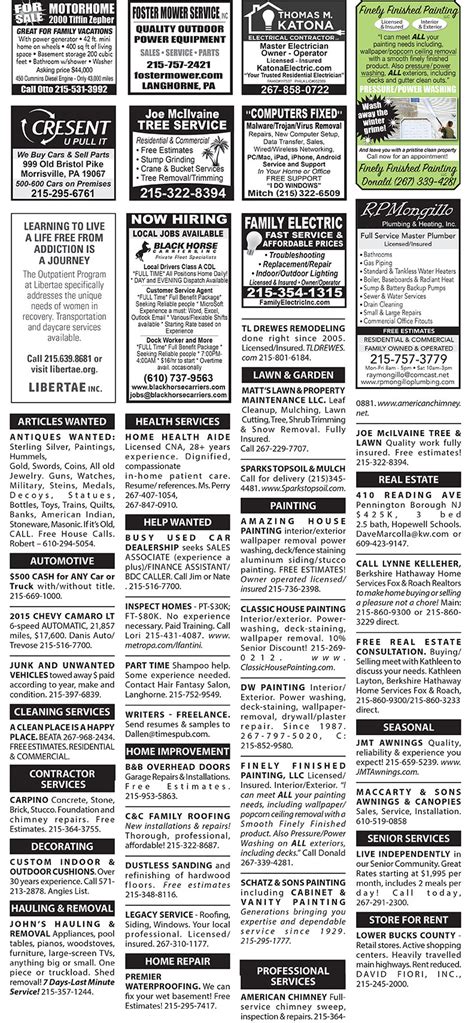 Classifieds - Times Publishing Newspapers, Inc.