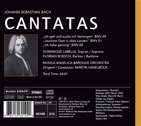 New & Upcoming Recordings of Bach Cantatas & Other Vocal Works ...