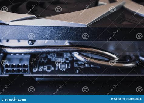 Gpu Graphics Card Cooling System Close-up Details Stock Photo - Image ...