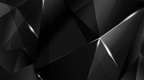 Wallpapers - White Abstract Polygons (Black BG) by kaminohunter on DeviantArt
