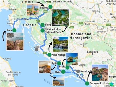 Ultimate Croatia Road Trip Itinerary: Best Places to Visit + Map ...