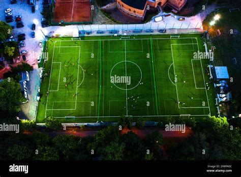 Aerial view of football stadium hi-res stock photography and images - Alamy