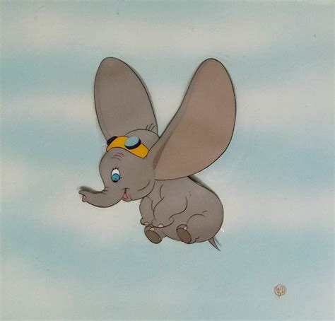 Animation Collection: Original Production Cel of Dumbo the Flying Elephant from "Dumbo," 1941 ...