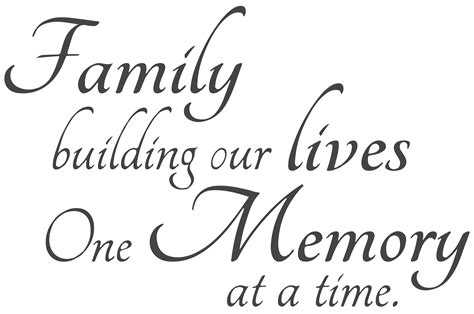 Family building our lives one memory at a time. Vinyl Decal Sticker ...