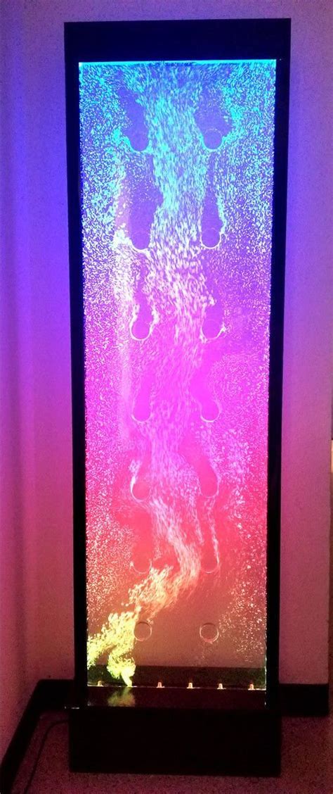 Full Color Advanced LED Bubble Wall Water Fountain Panel Lighting Club | Bubble wall, Water ...