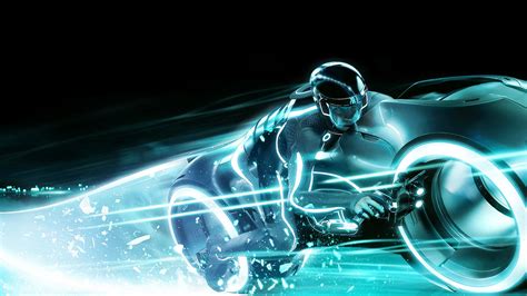 Tron Legacy LightCycle Wallpaper | Tron wallpaper I made wit… | Flickr