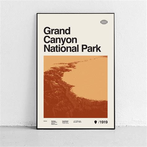 Grand Canyon National Park Modern Poster – Sandgrain Studio