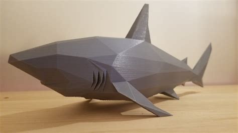 Papercraft Shark Paper 3D Template - Etsy