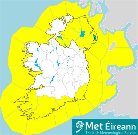 Urgent status yellow warning issued for 10 counties as strong winds ...