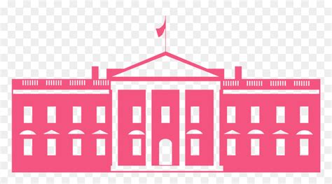 White House Silhouette Vector, HD Png Download - vhv