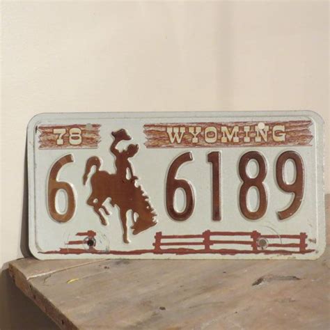 Vintage 1978 Wyoming License Plate by oZdOinGItagaiN on Etsy, $15.00 ...