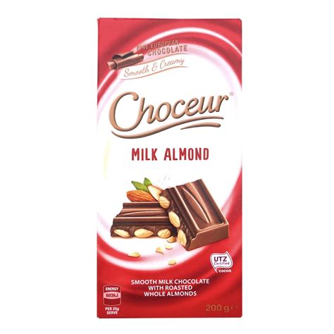 Almond Chocolate -Choceur Milk Almond Chocolate - OzBuy