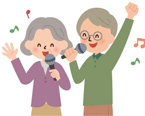 People Singing Karaoke Clipart